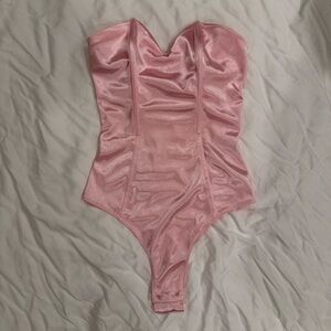 Princess Polly Shiny Pink Bodysuit